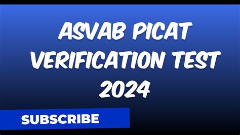 asvab confirmation test is it hard|picat verification test.